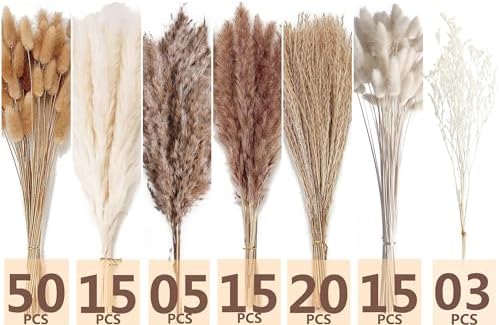 Vue 2 de Decoration De Pampas Sechee