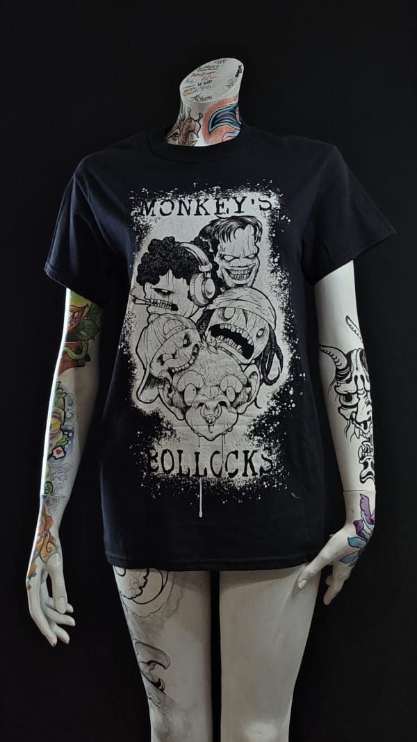 T-Shirt - Monkey's Bollocks - BLACK