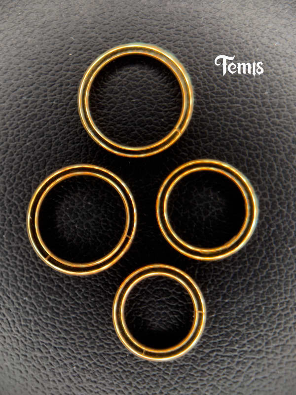 Anneaux 1,2mm - Doré