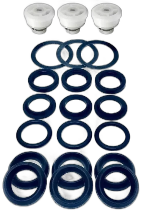 KIT GUARNIÇÃO PISTÃO 30 MM HIDROMAR BH 6100 C/ VÁLVULA (GAXETA LONADA) - 2018