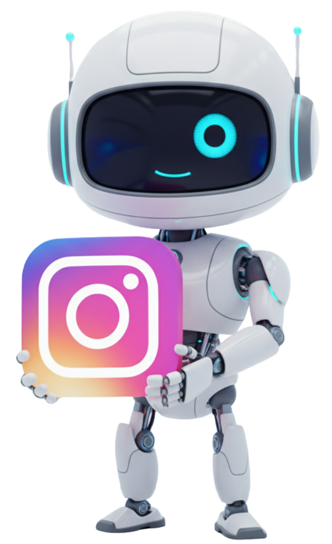Robô VTL HUB com logo do Instagram