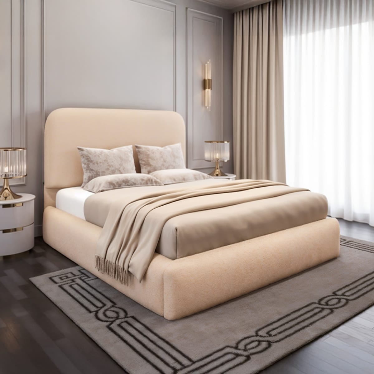 Copenhagen Bouclé bed