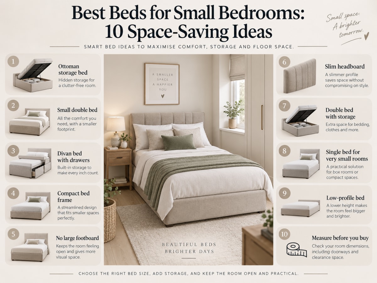 Best Beds for Small Bedrooms: 10 Space-Saving Ideas
