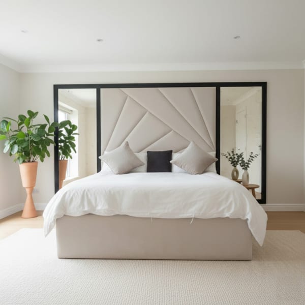Designer Bologna Mirror Luxury bed