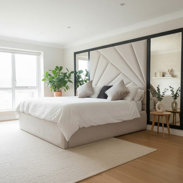 Designer Bologna Mirror Luxury bed