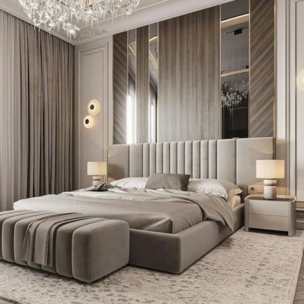 Prague panel Luxury Bed
