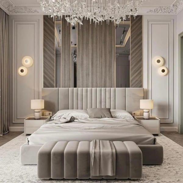 Prague panel Luxury Bed