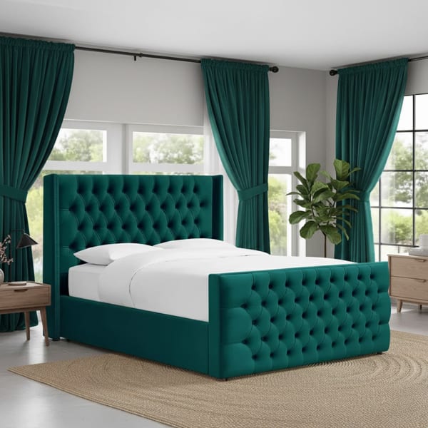 Debrecen Luxury Wing Chesterfield Bed