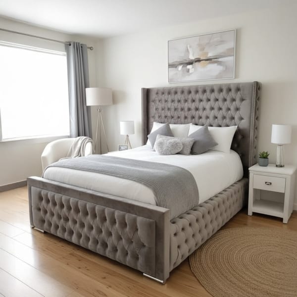 Ljubljana Luxury Wing Chesterfield Bed