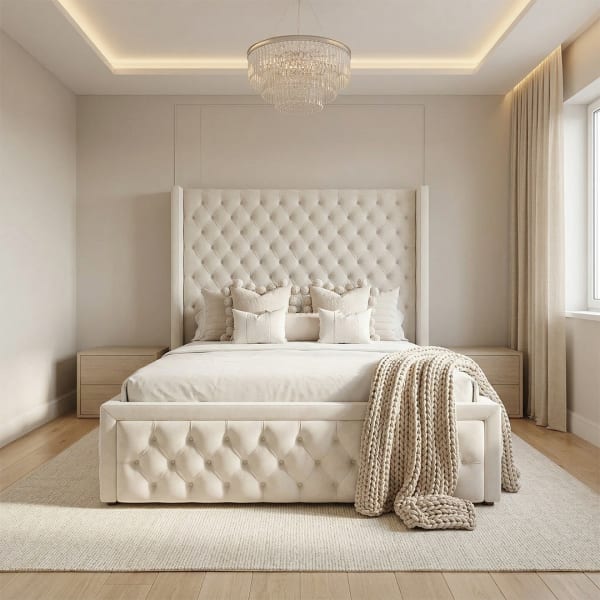Andorra Wingback Chesterfield Bed