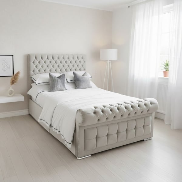 Denver Sleigh Chesterfield Bed