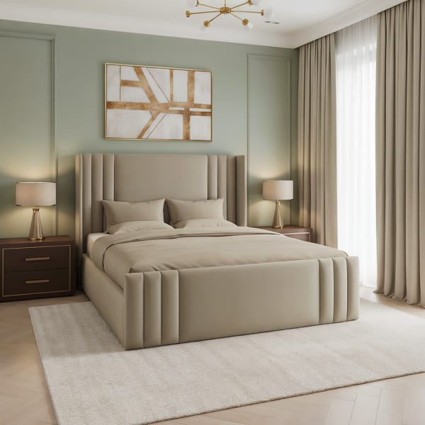 Philadelphia Wing Footboard Bed