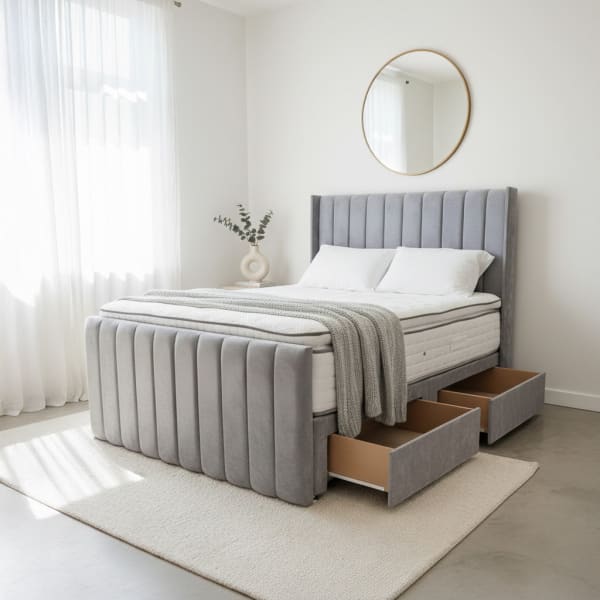 Singapore Wingback Footboard Bed