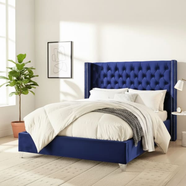 Plymouth Wingback Chesterfield Bed