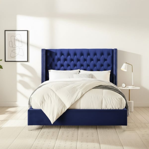 Plymouth Wingback Chesterfield Bed