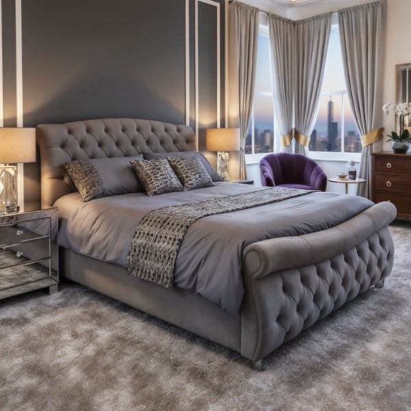 Folkestone Upholstery Chesterfield Bed