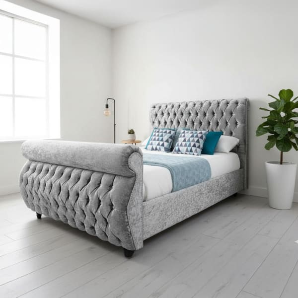 Perth Button Studded Chesterfield Bed