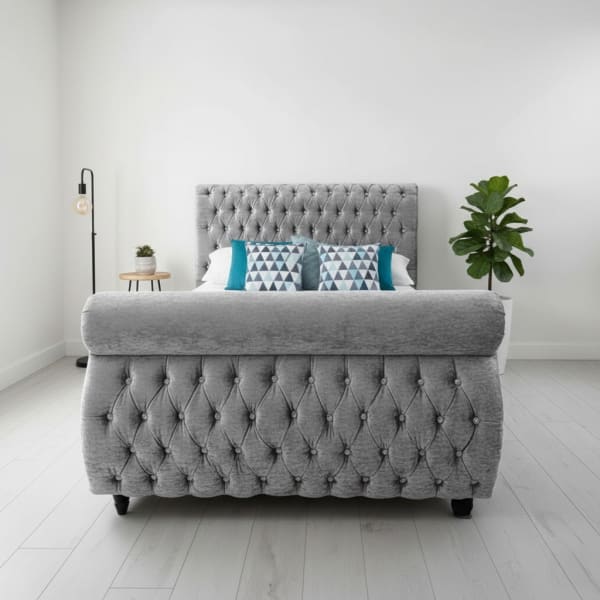 Perth Button Studded Chesterfield Bed