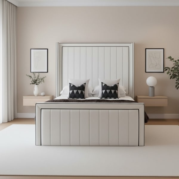 Munich Wingback Footboard Bed