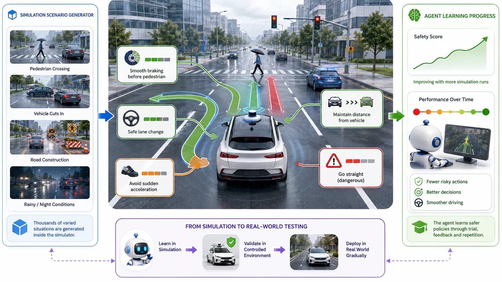 reinforcement learning autonomous driving simulation