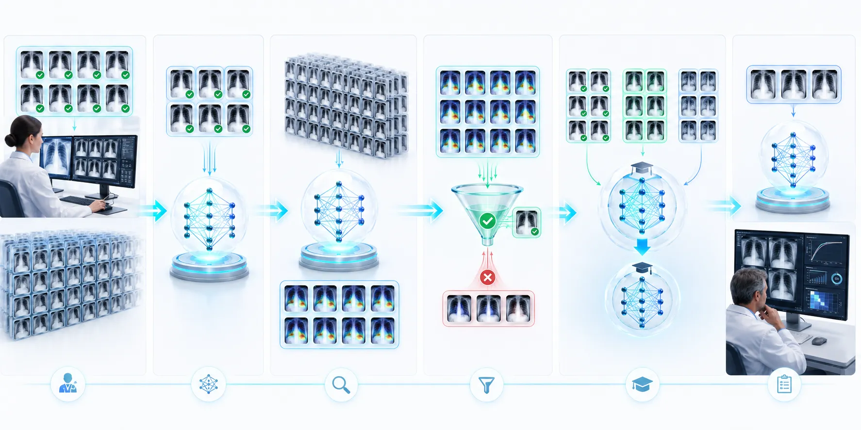 semi supervised medical imaging workflow