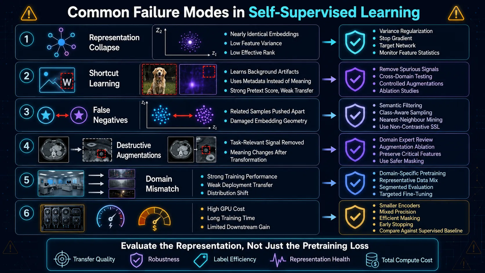 self supervised learning failure modes