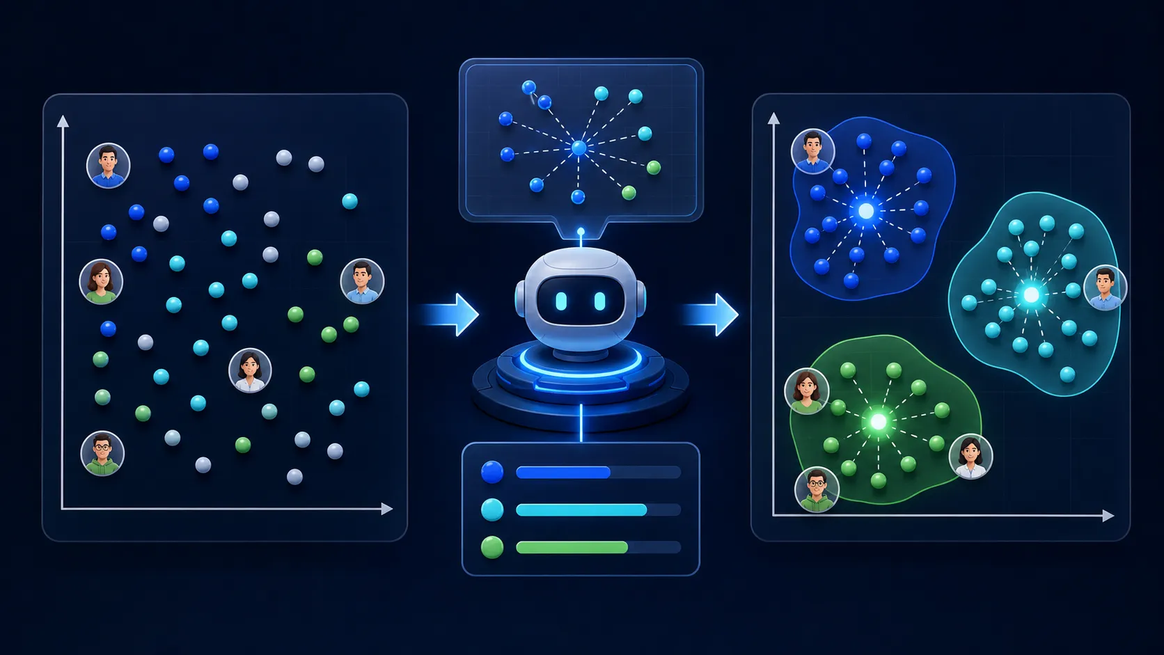 what is k means clustering visual example