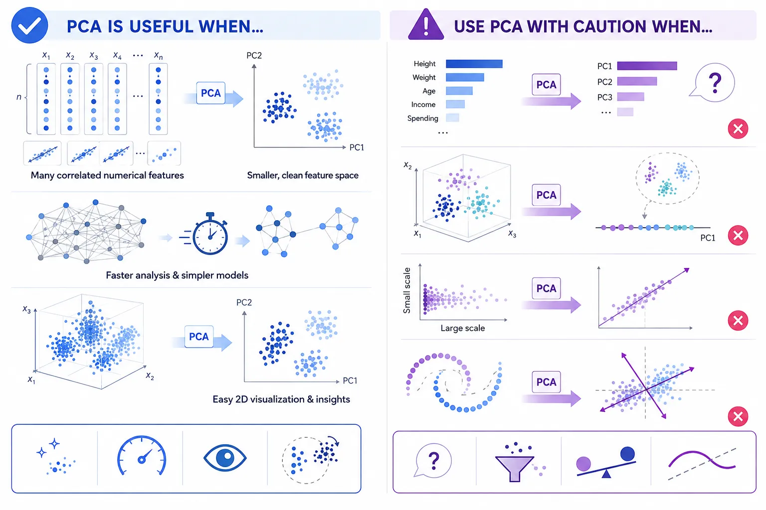 when to use pca machine learning