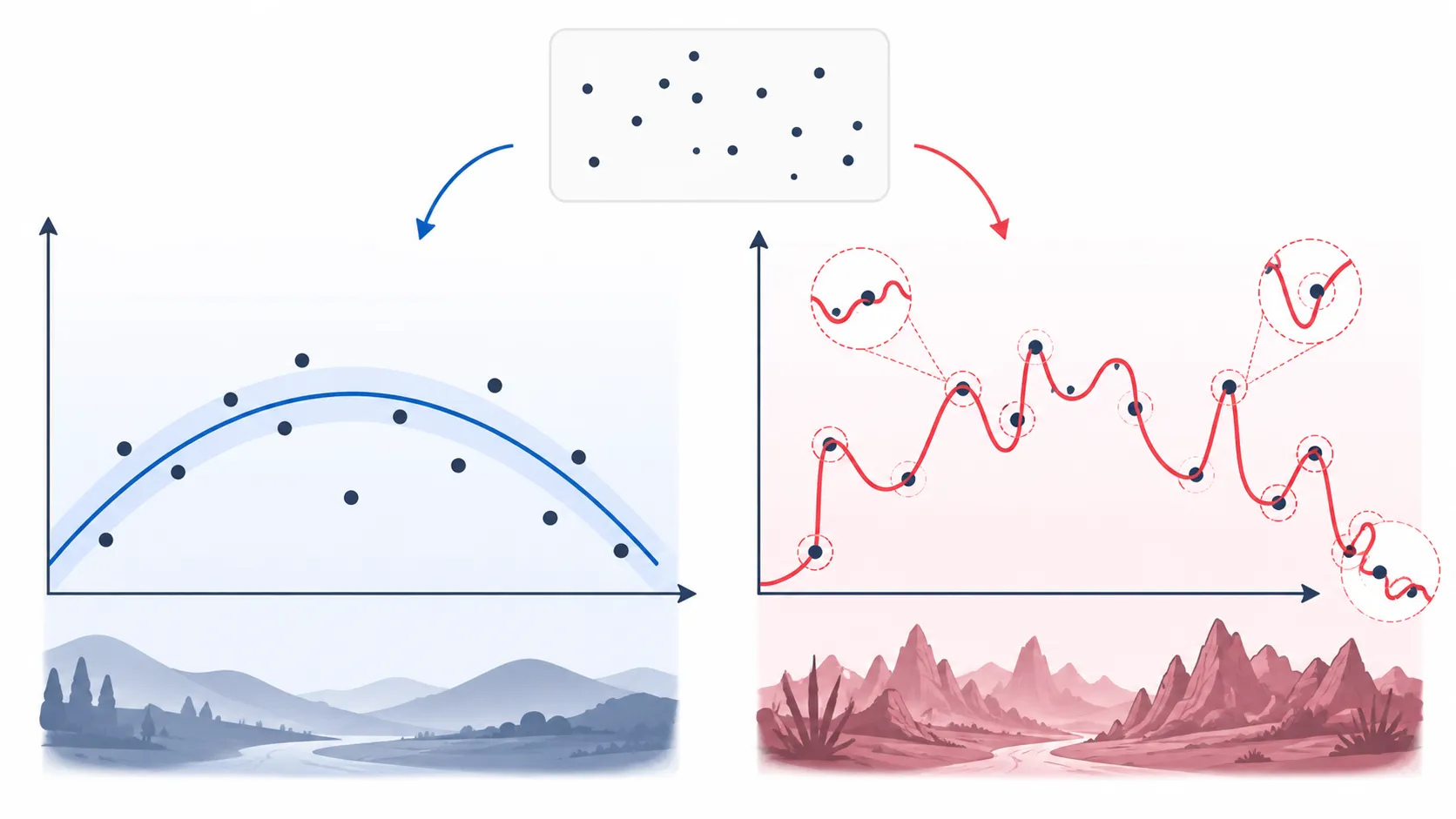 model complexity causes overfitting