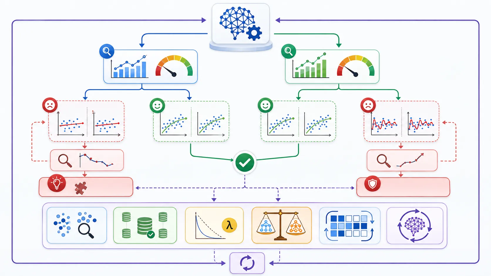overfitting underfitting diagnosis workflow