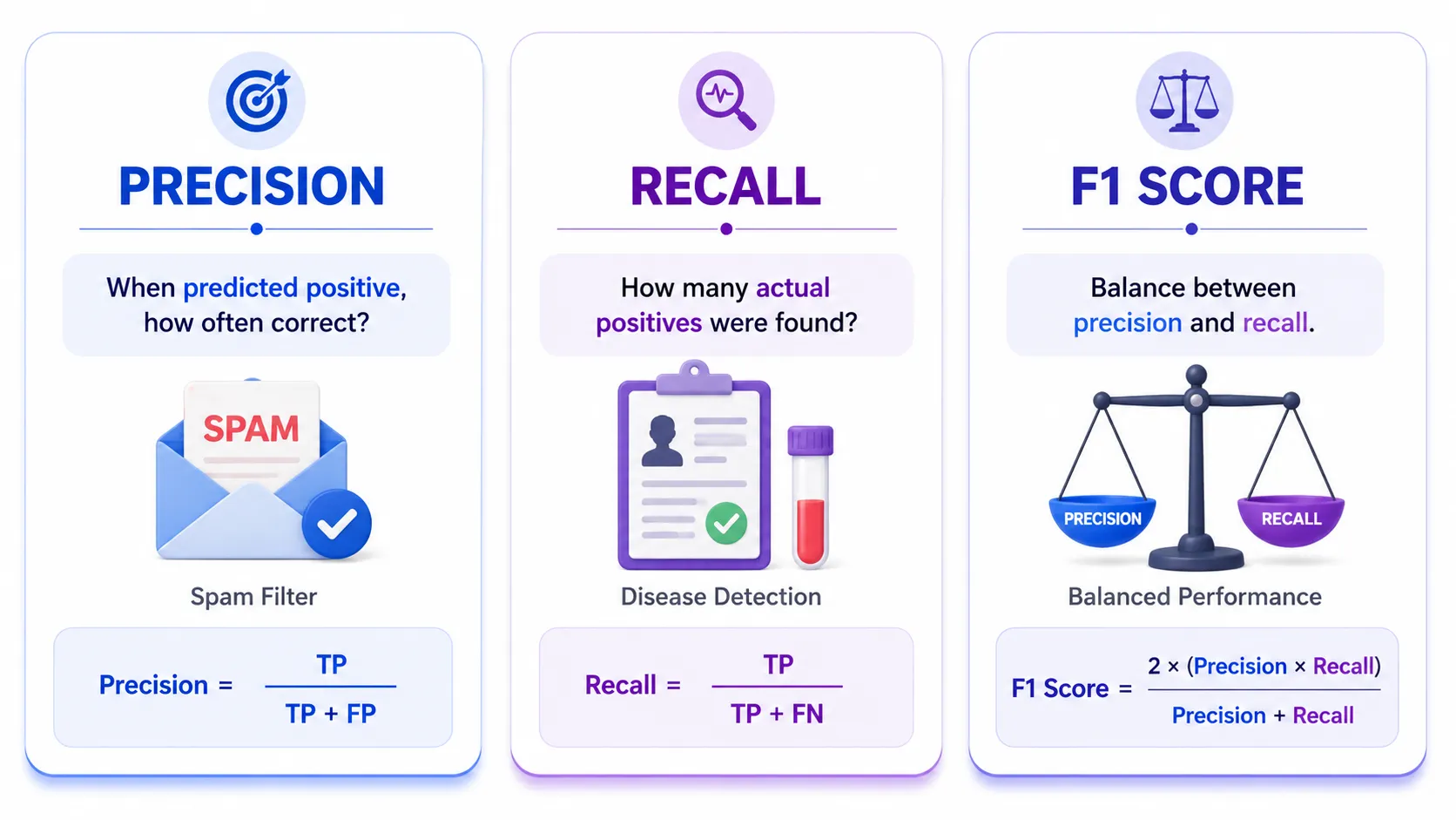 precision recall f1 score cheat sheet
