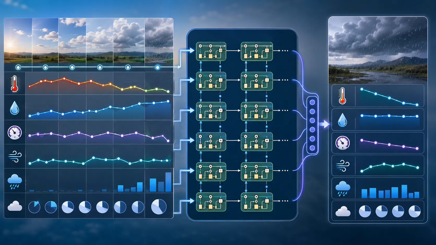 LSTM weather forecasting using time series data