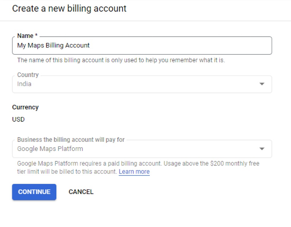 Create-Billing-Account-Form