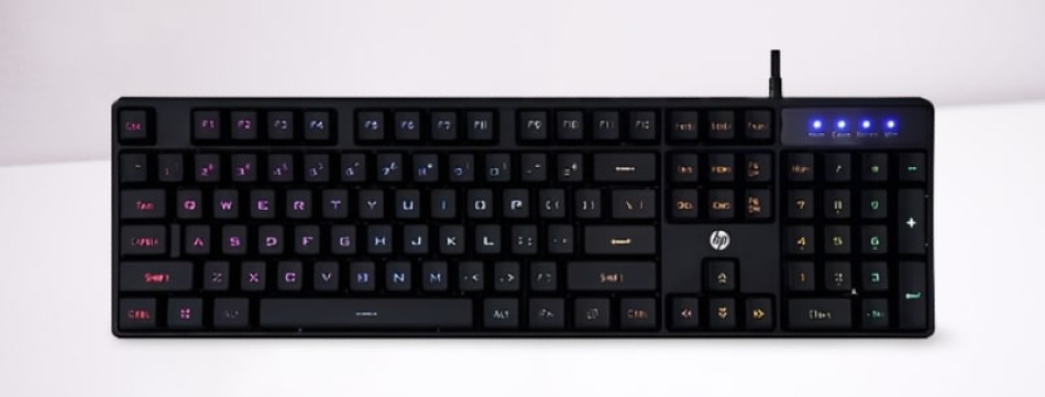 HP K300 Backlit Membrane Wired Gaming Keyboard