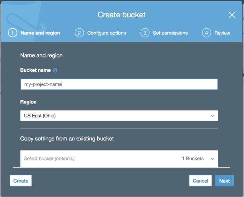 Create s3 Bucket