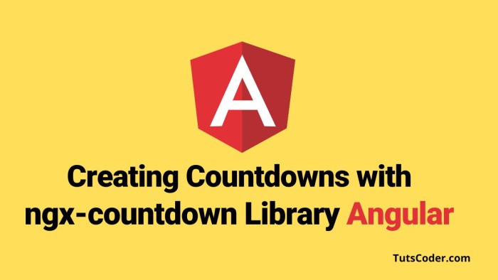 How to Show a Countdown Timer in Angular using ngx-countdown