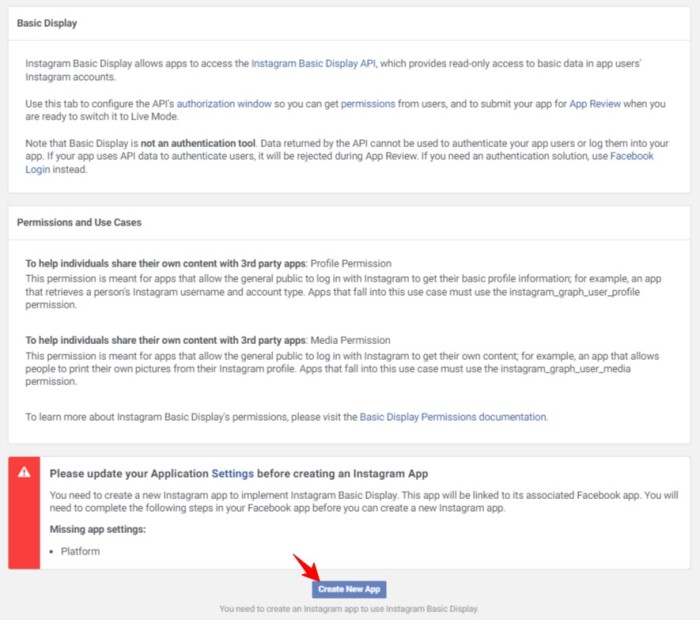 permissions - Firebase Facebook oAuth missing scopes in Facebook