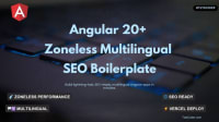 Angular 20+ Zoneless Multilingual SEO Ready Boilerplate