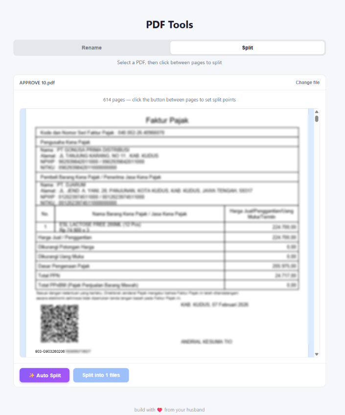 PDF Tools - Ref Rename & Split preview 1