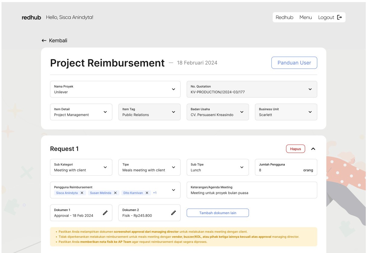 Redhub - Reimbursement preview 1