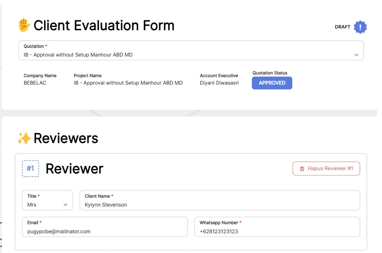 Client Evaluation preview 1