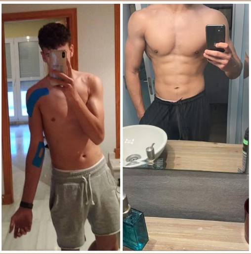 Transformación física de cliente 3 en Fitness Center Berja
