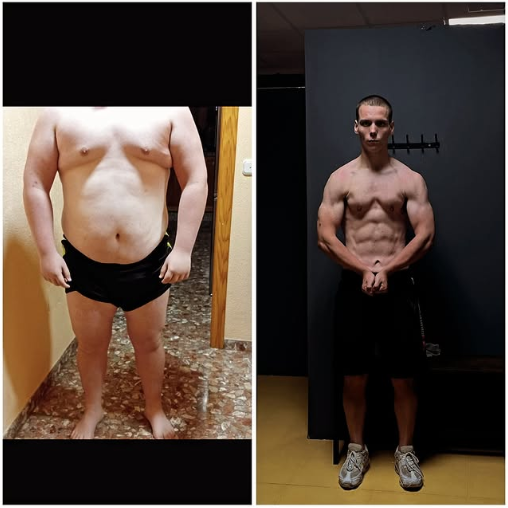 Transformación física de cliente 4 en Fitness Center Berja