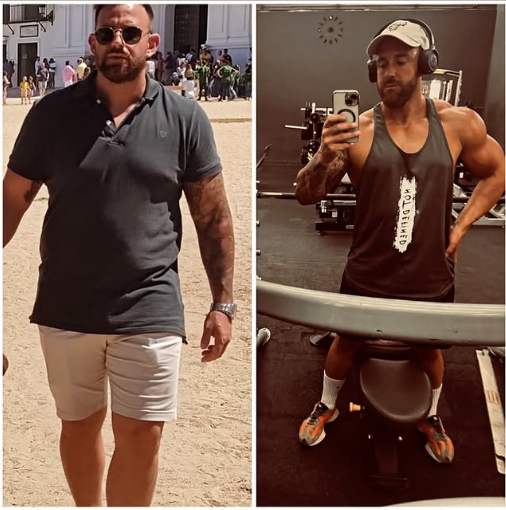 Transformación física de cliente 5 en Fitness Center Berja