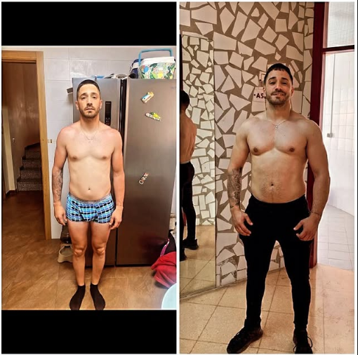 Transformación física de cliente 7 en Fitness Center Berja