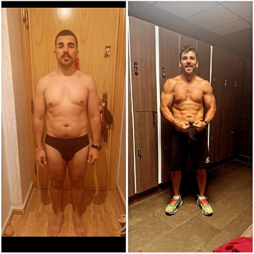 Transformación física de cliente 8 en Fitness Center Berja