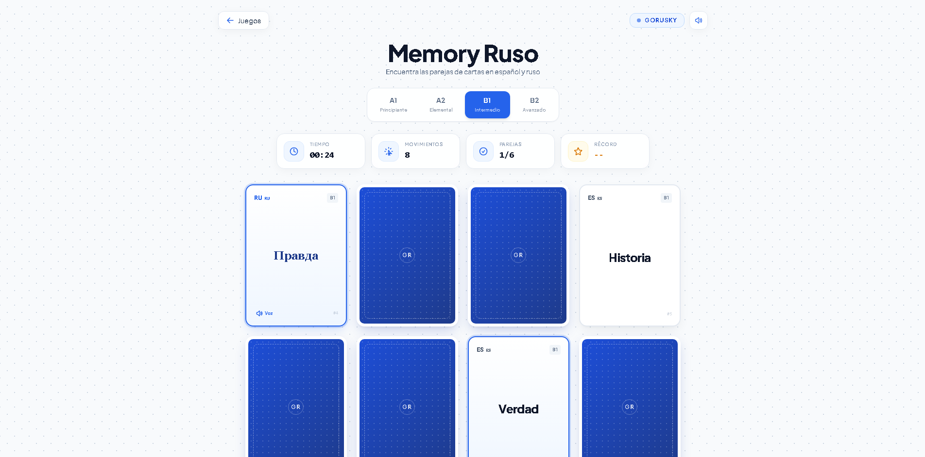 Juego Memory