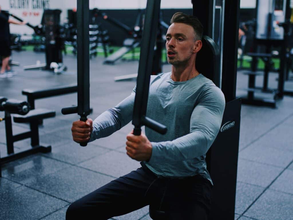 A man in a gym