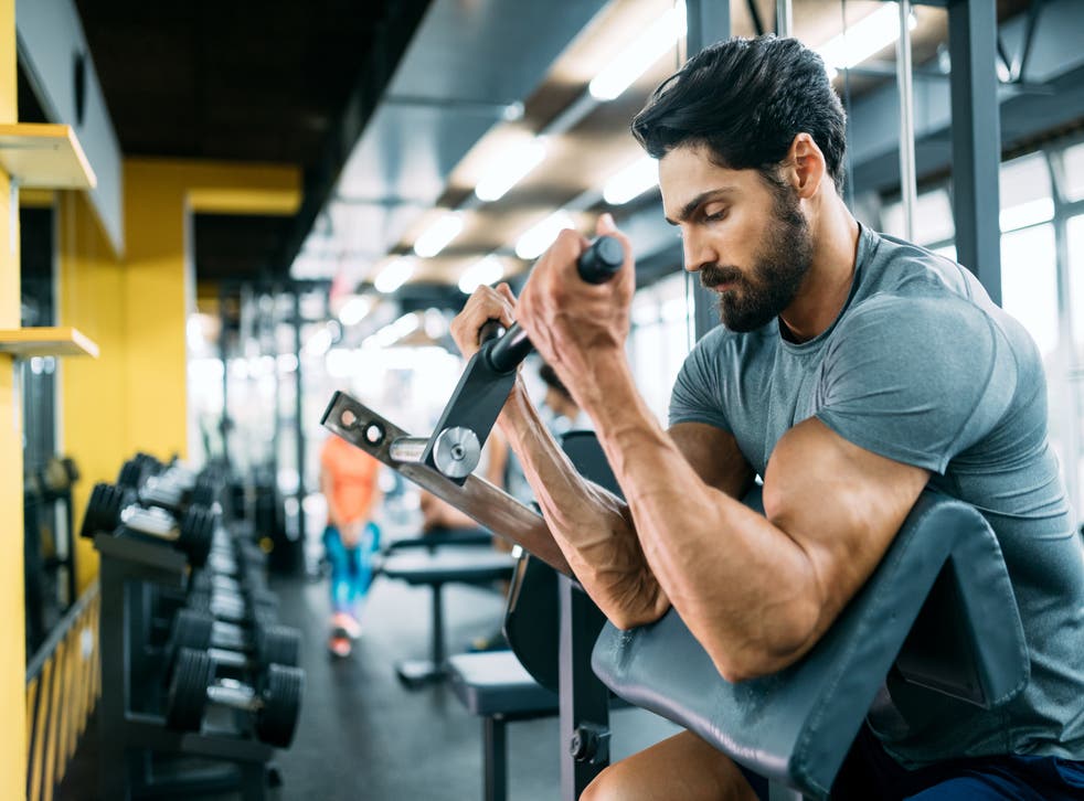 A man in a gym