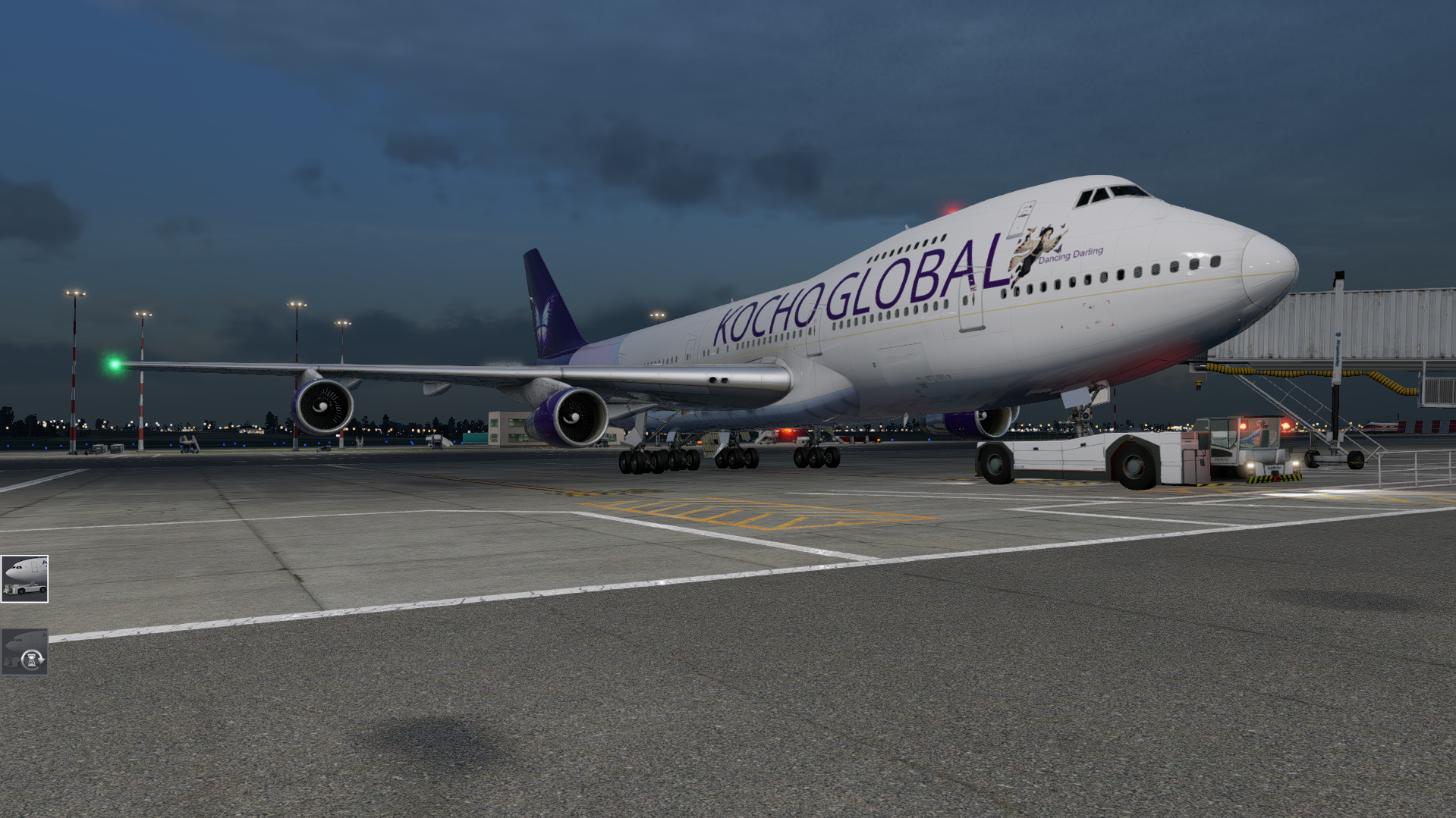 Kocho Global aircraft on approach